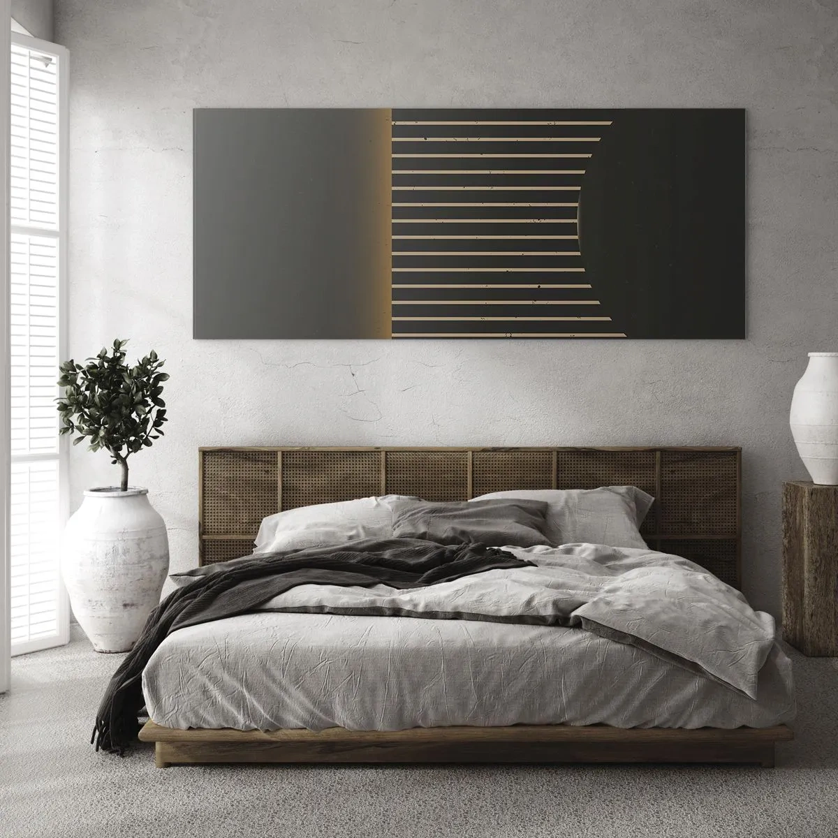 Billede på glas - Udforsk mørket - 140x50 cm