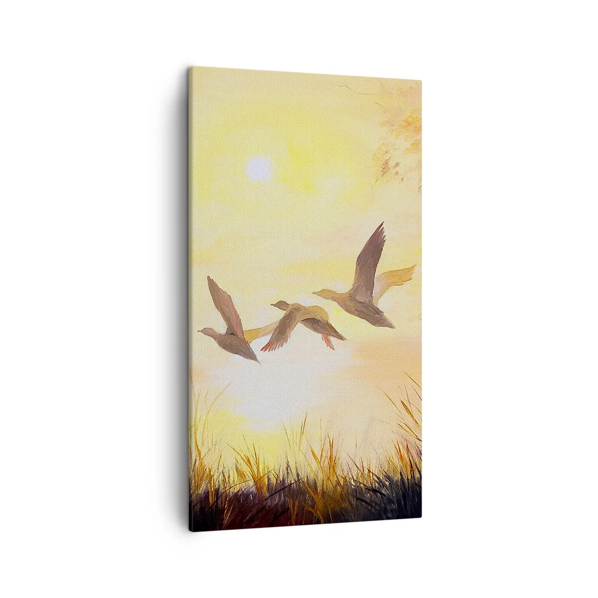 Lærredstryk - Billede på lærred - Starten på en lang rejse - 45x80 cm