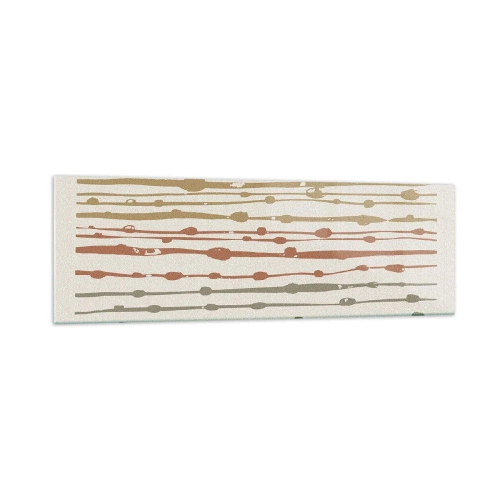 Billede på glas - Musikalsk farvenotation - 160x50 cm