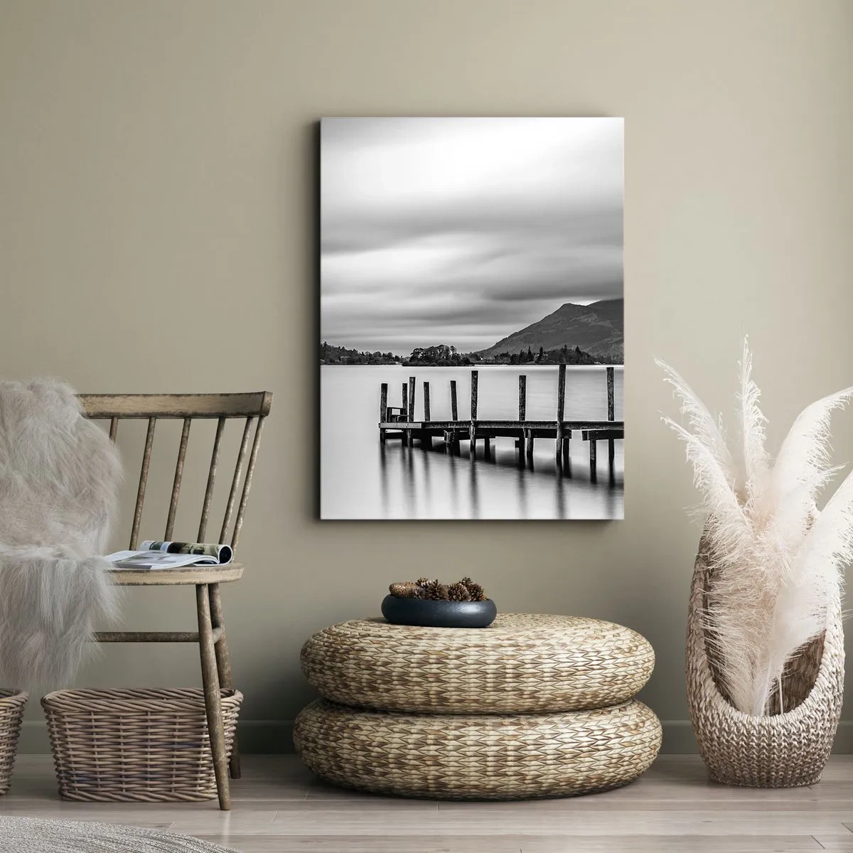 Lærredstryk - Billede på lærred - Mildhed og styrke - 50x70 cm