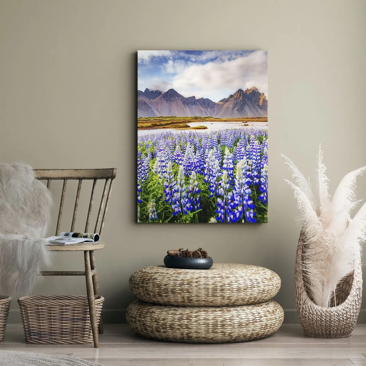 Lærredstryk - Billede på lærred - Styrke og strenghed ved siden af blidhed - 50x70 cm