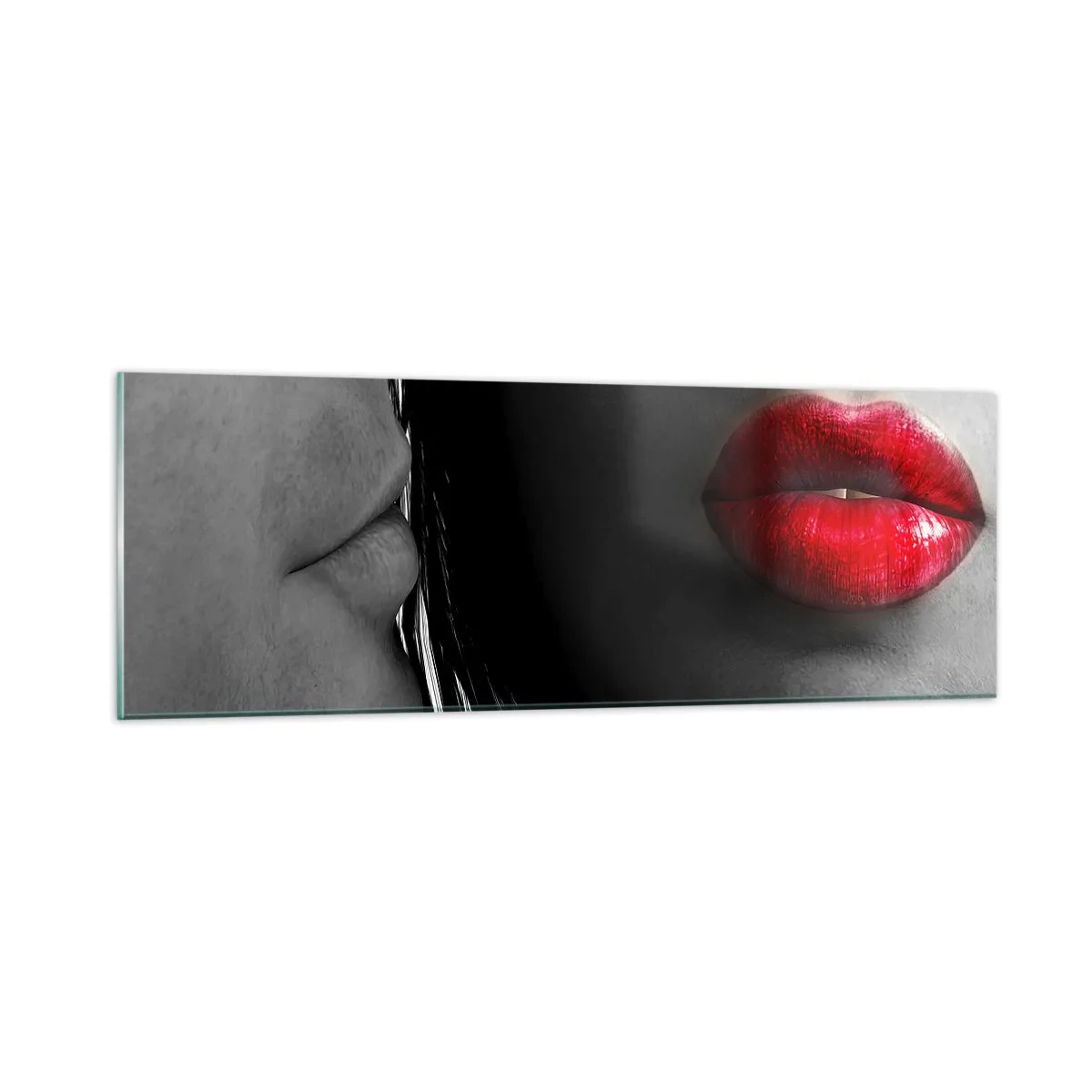 Billede på glas - Ansigt til ansigt - 90x30 cm