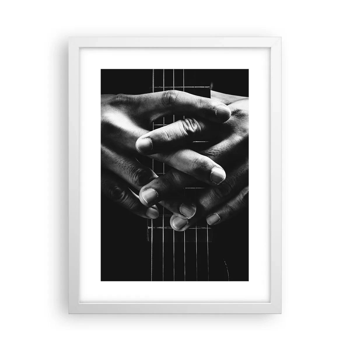 Plakat i hvid ramme - Kunstnerens bøn - 30x40 cm