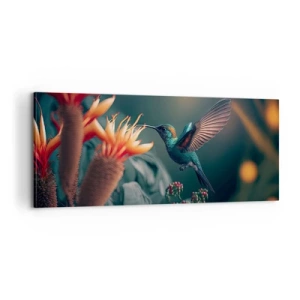 Lærredstryk - Billede på lærred - Et virkelig farverigt liv - 100x40 cm