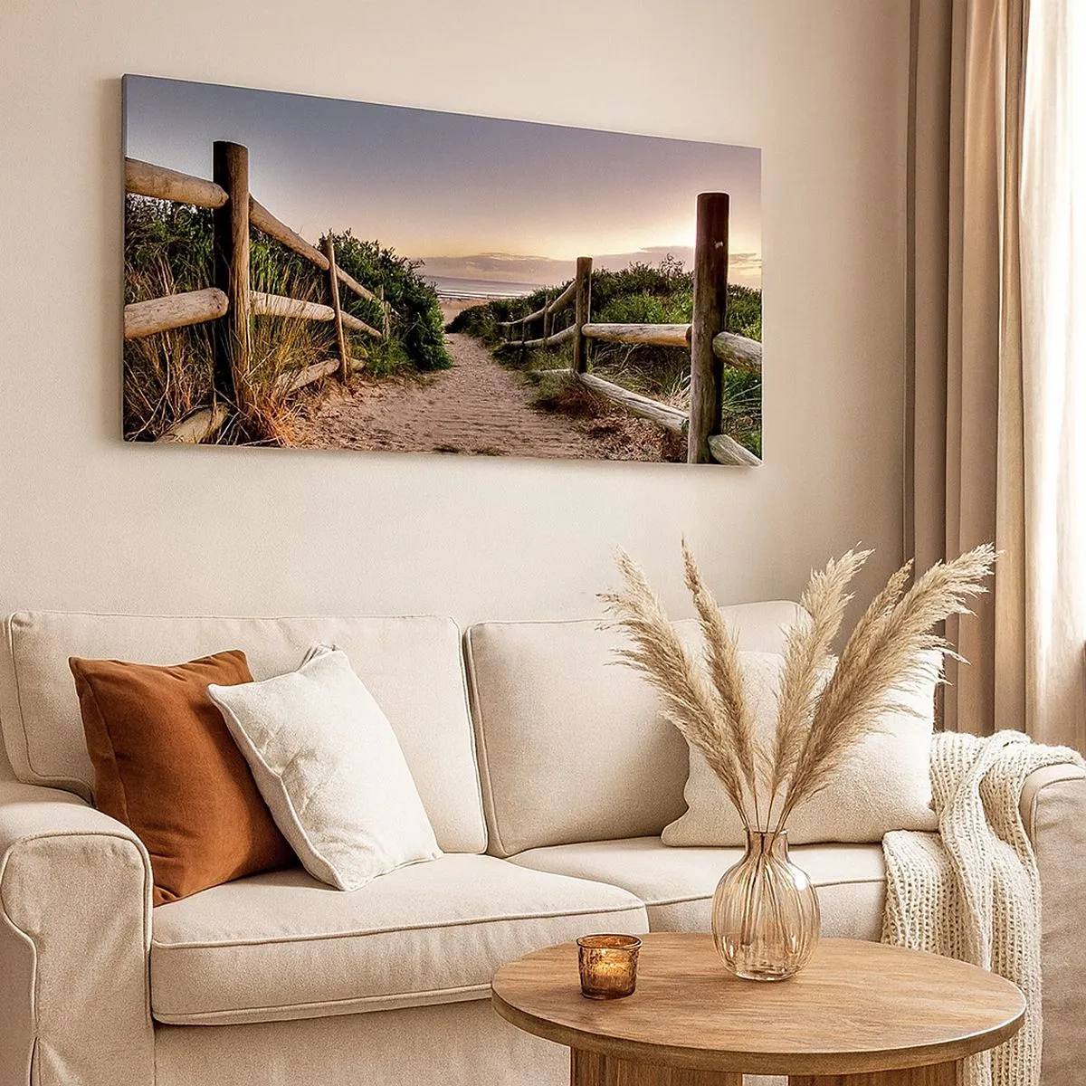 Lærredstryk - Billede på lærred - Du kan allerede se målet - 100x40 cm