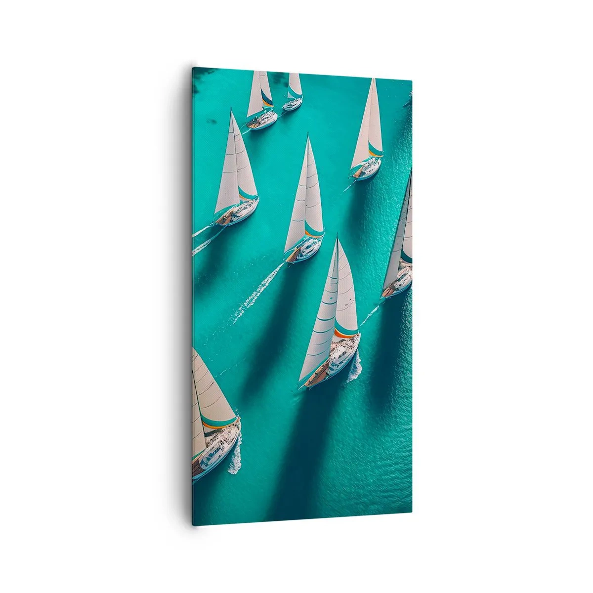 Lærredstryk - Billede på lærred - Konkurrerer med vinden - 65x120 cm