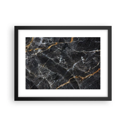 Plakat i sort ramme - En stens indre liv - 40x30 cm