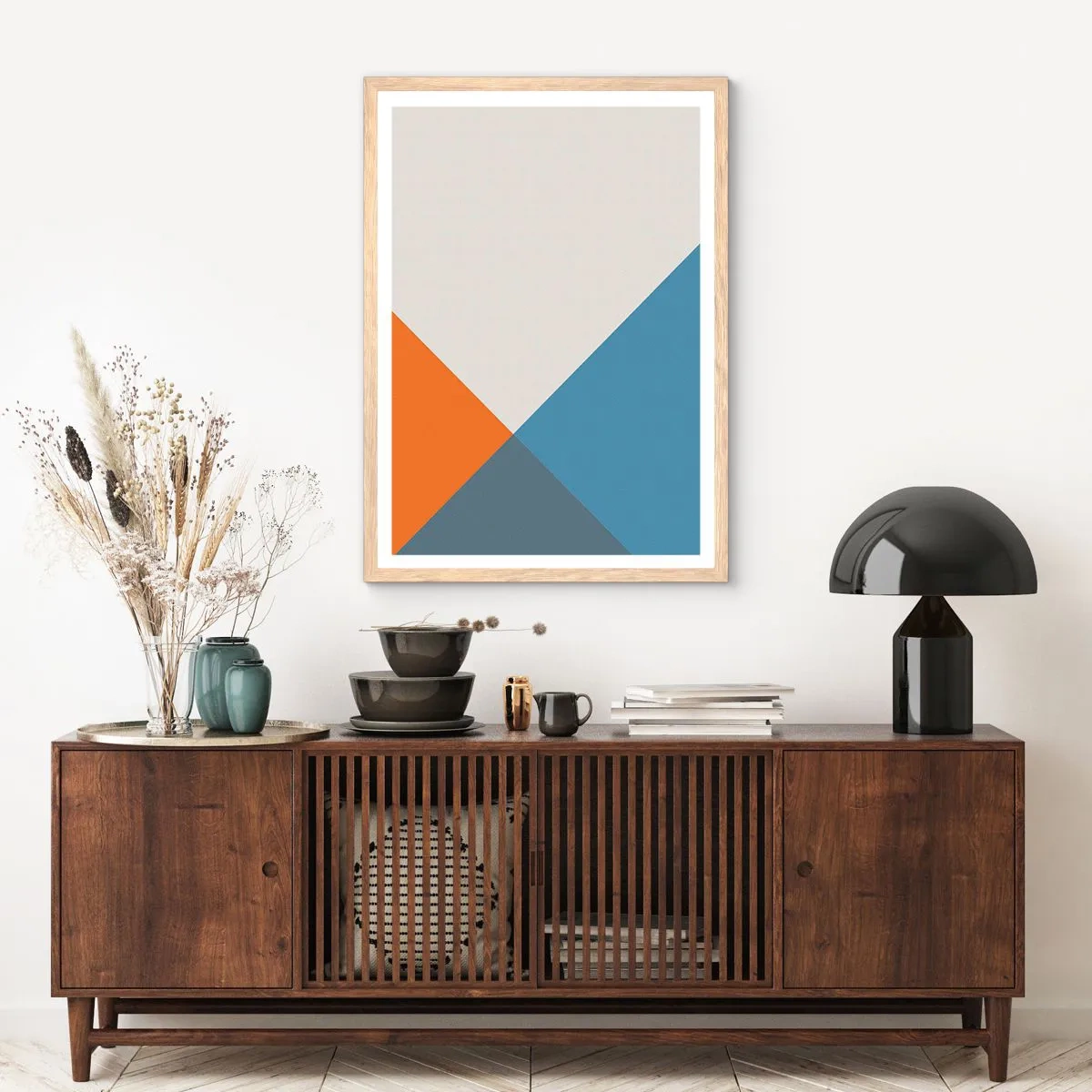 Plakat i ramme af lyst egetræ - Med hensyn til ... - 61x91 cm