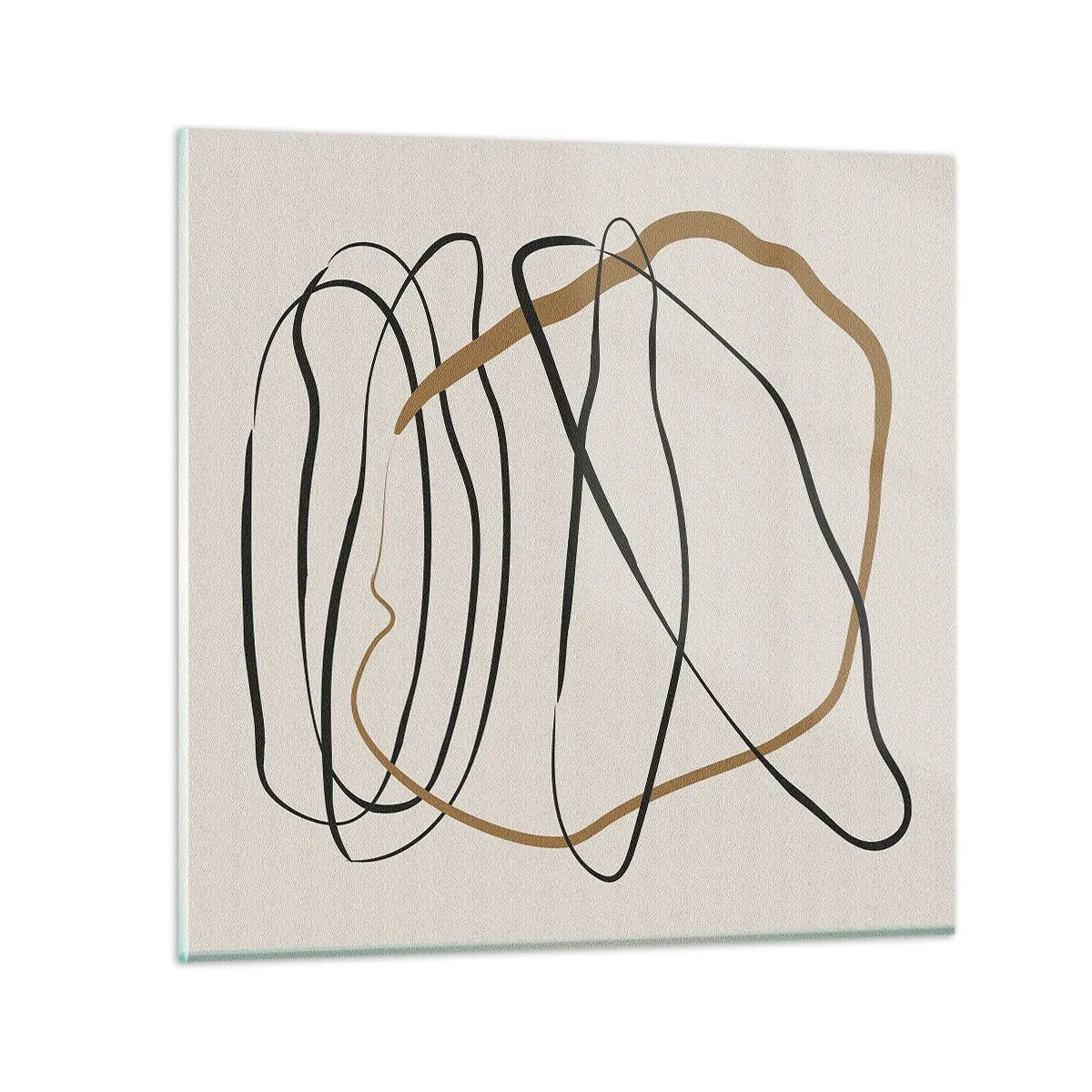 Billede på glas - Komposition - dans i besiddelse - 40x40 cm