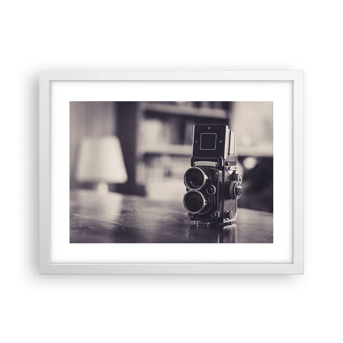 Plakat i hvid ramme - Magien i et gammelt fotografi - 40x30 cm