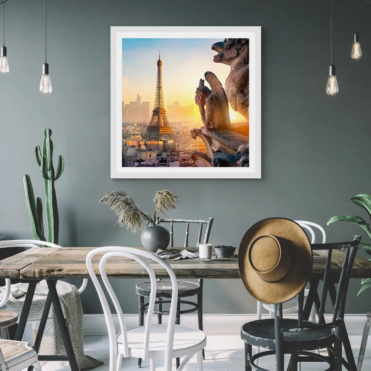 Plakat i hvid ramme - Meget har ændret sig... - 30x30 cm