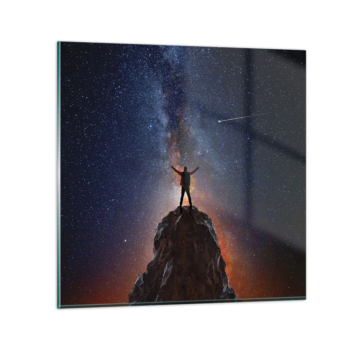 Billede på glas - Magten er hos mig! - 30x30 cm