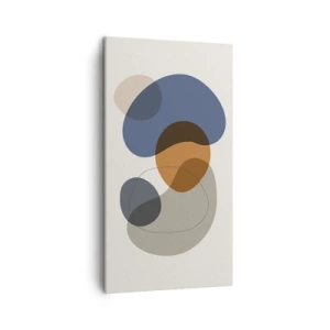 Lærredstryk - Billede på lærred - Dråber af farve - 45x80 cm