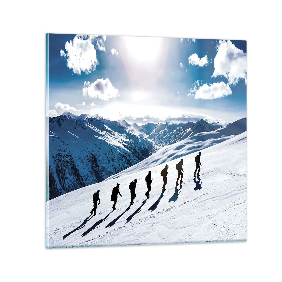 Billede på glas - Det vindende hold - 60x60 cm