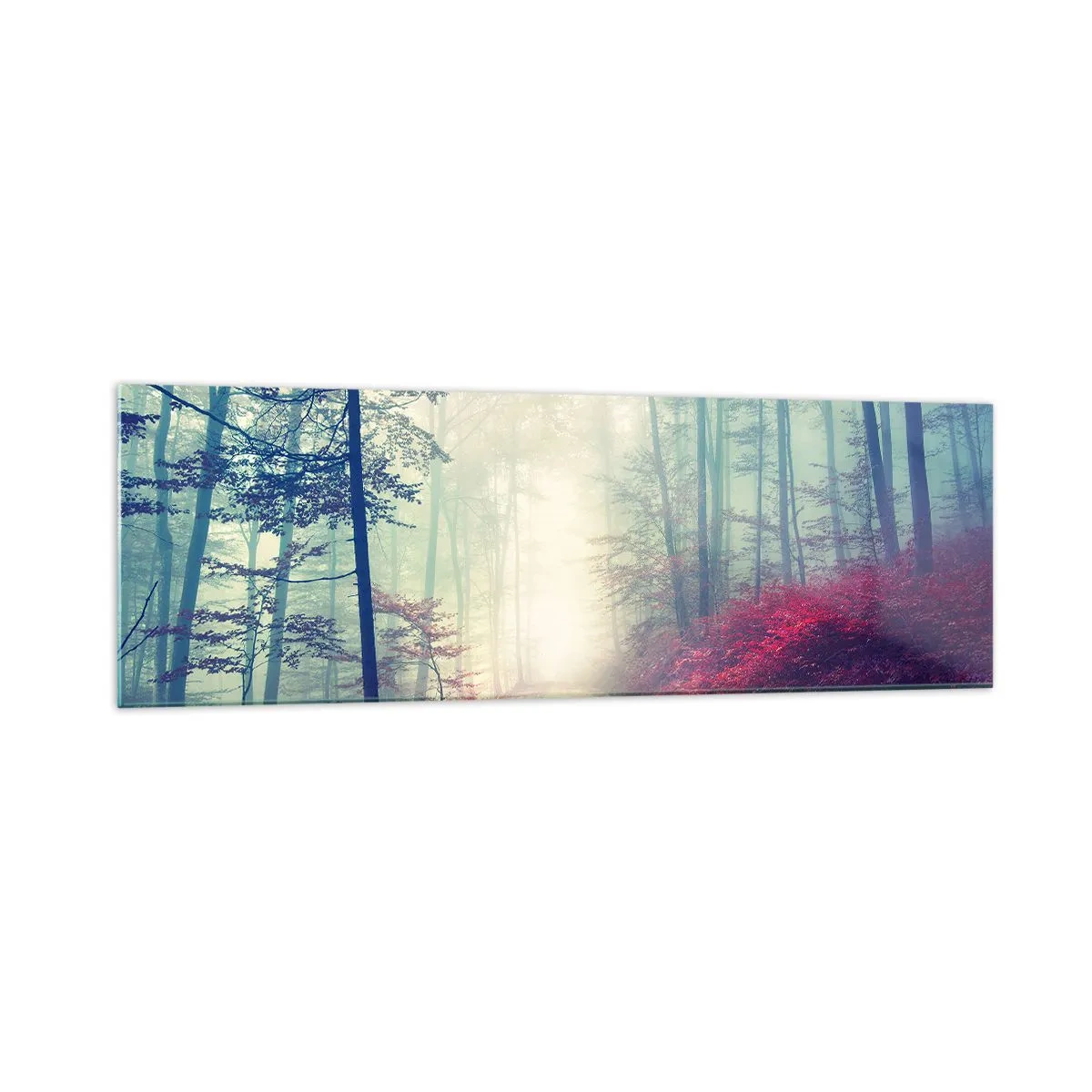 Billede på glas - Hvor er det godt at stå op ved daggry - 160x50 cm