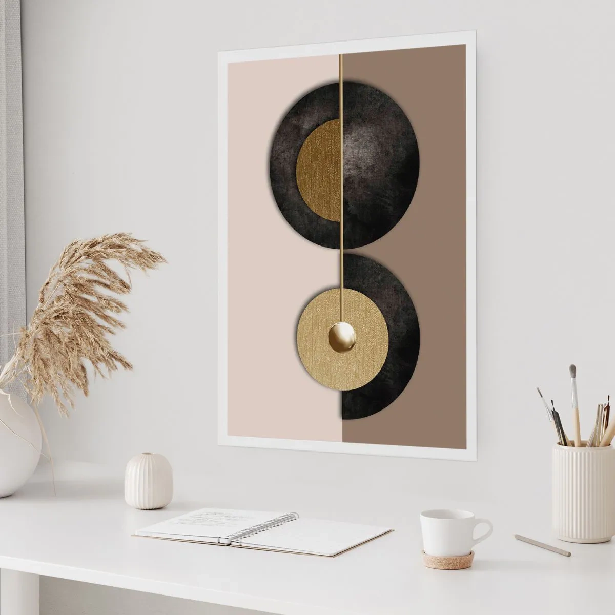 Plakat - Variationer omkring en cirkel - 30x40 cm