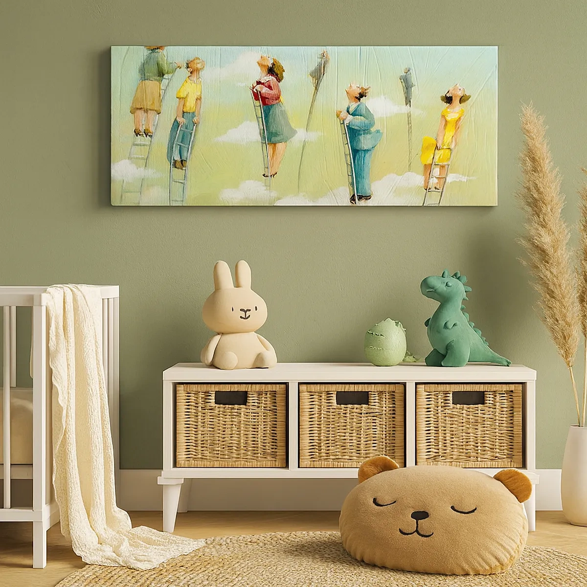 Lærredstryk - Billede på lærred - Bag din drøm - 30x30 cm