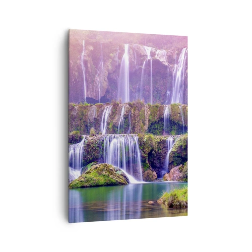 Lærredstryk - Billede på lærred - Trappe til himlen - 70x100 cm