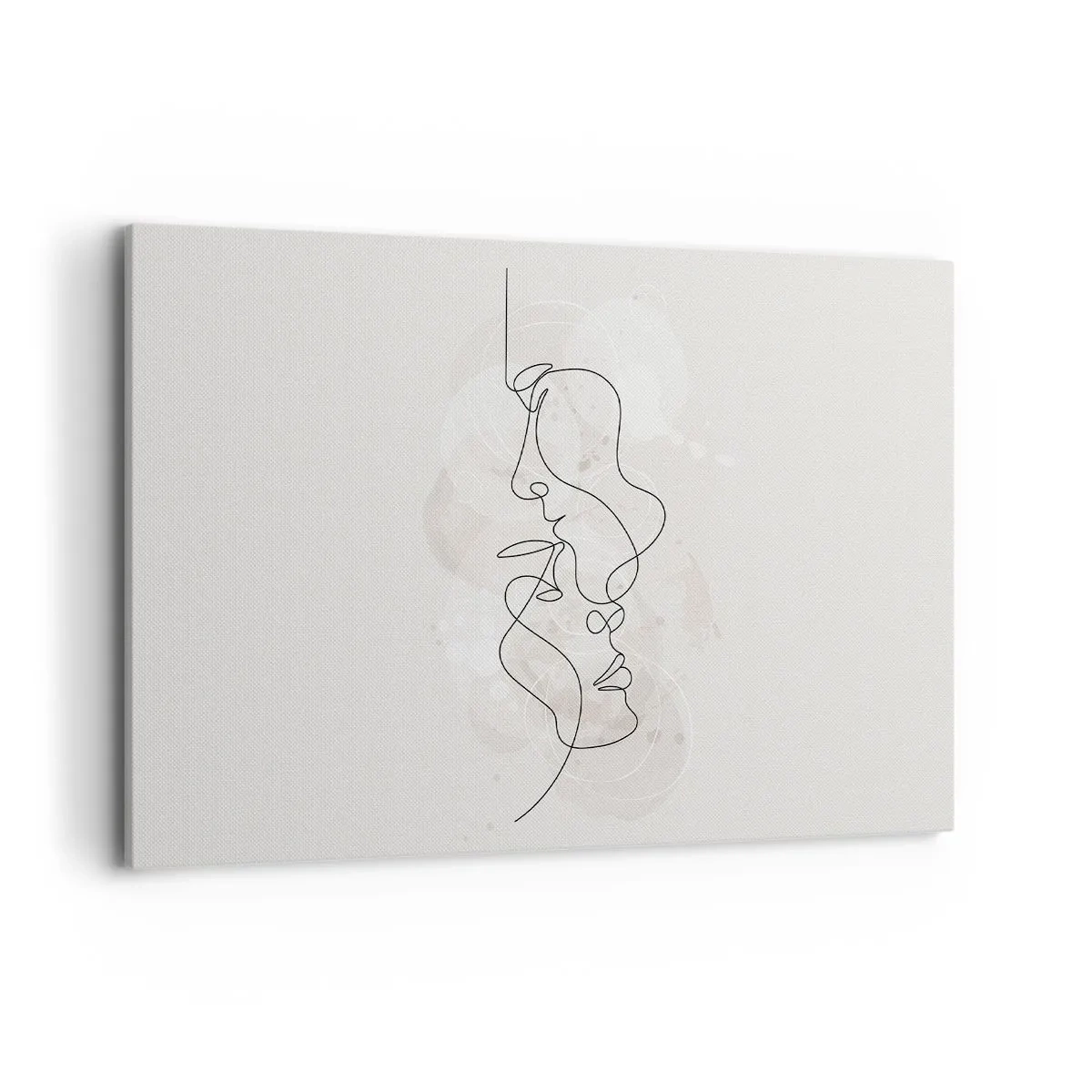 Lærredstryk - Billede på lærred - Omfavnet i en omfavnelse - 120x80 cm