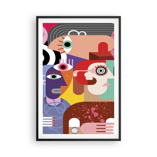 Plakat i sort ramme - Vi fra hr. Picasso - 61x91 cm