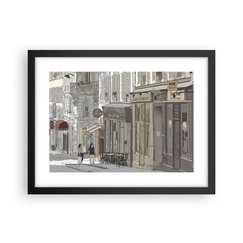 Plakat i sort ramme - Byens glæder - 40x30 cm