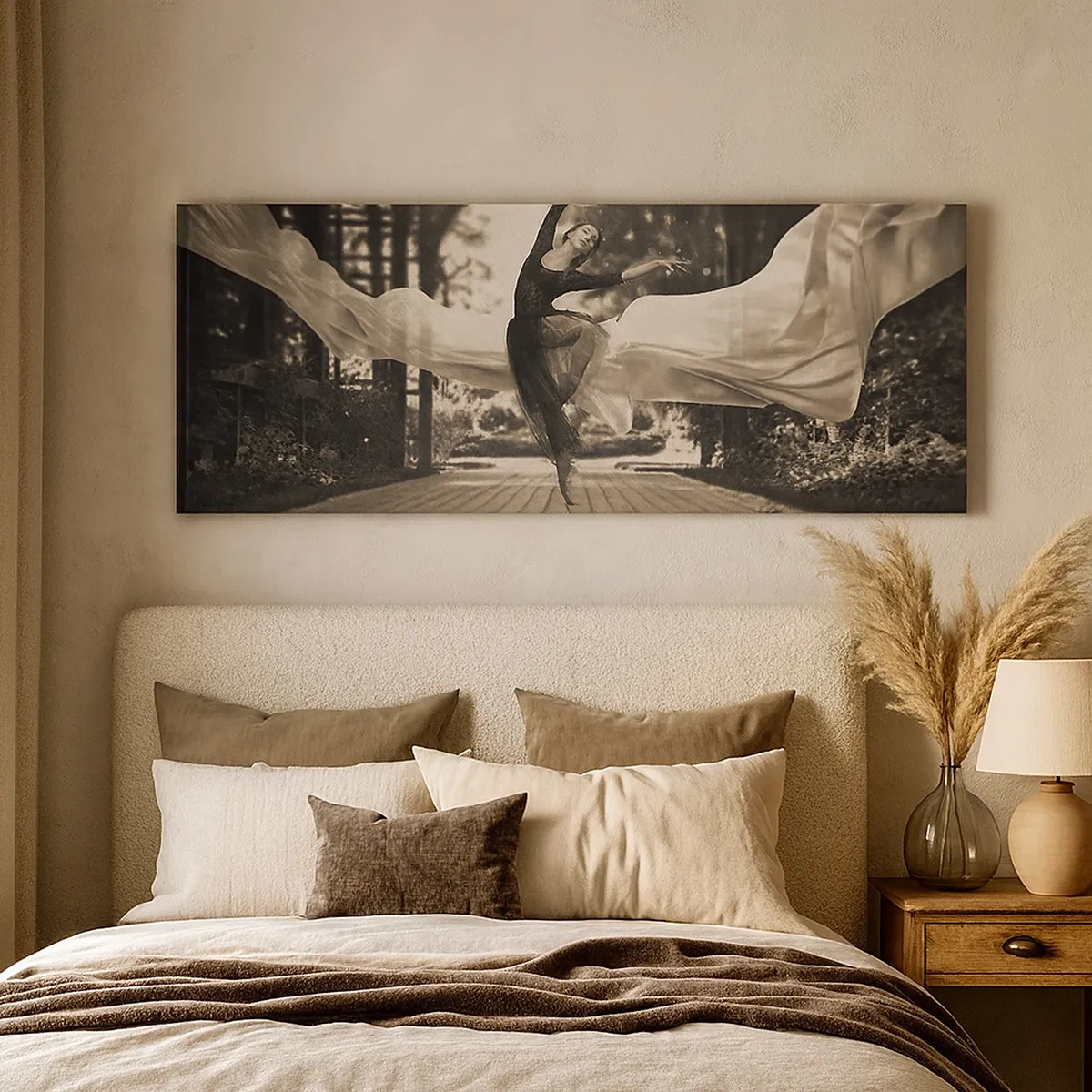 Lærredstryk - Billede på lærred - Dans i haven - 30x30 cm