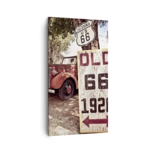 Lærredstryk - Billede på lærred - En legende om det amerikanske landskab - 45x80 cm