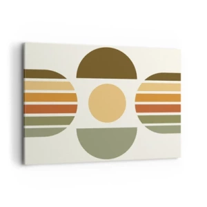 Lærredstryk - Billede på lærred - I jordfarver - 100x70 cm