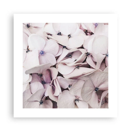 Plakat - I en flod af blomster - 40x40 cm