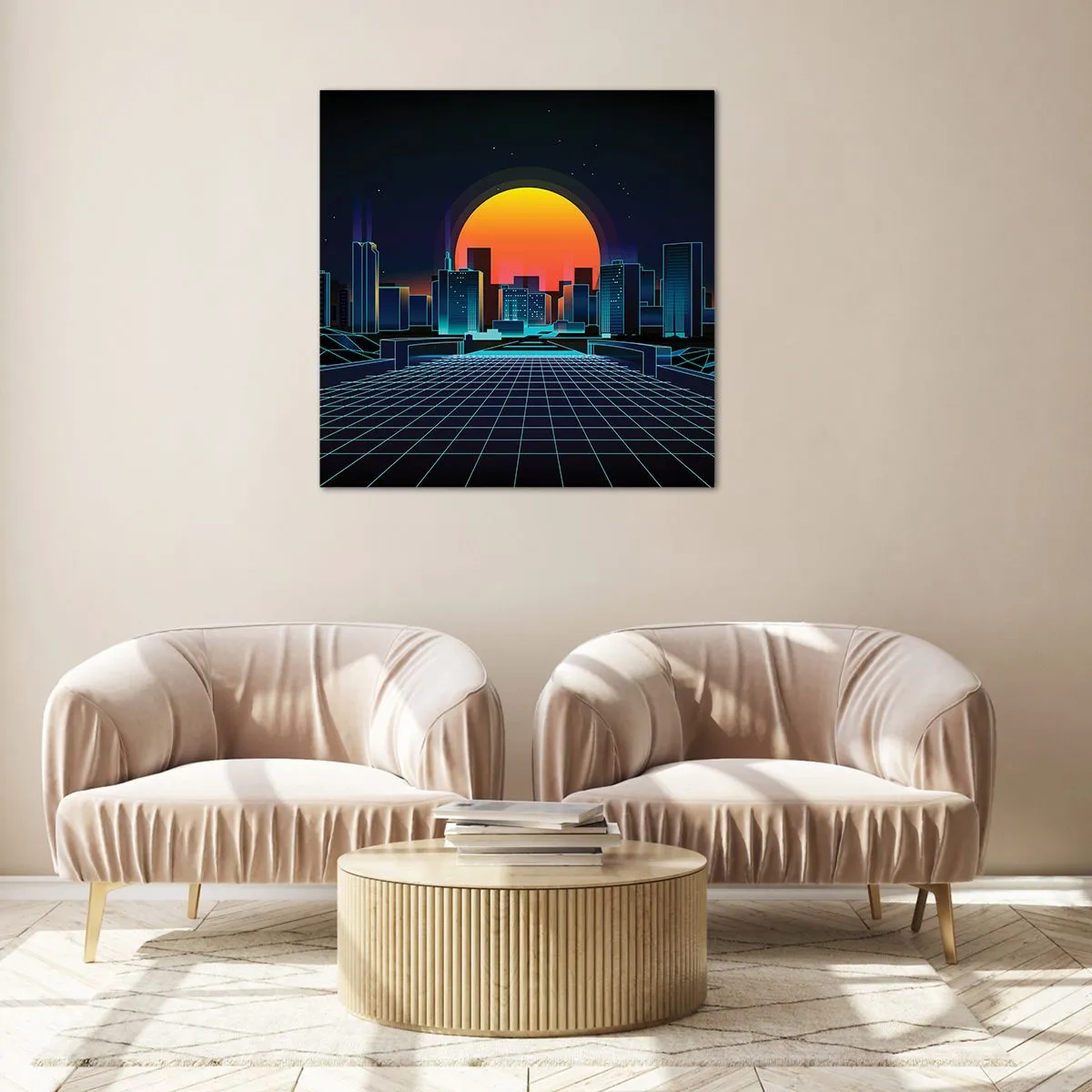 Billede på glas - Vil du stadig gerne komme til den ægte vare? - 60x60 cm