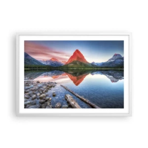 Plakat i hvid ramme - Varme og kulde - 70x50 cm