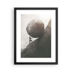 Plakat i sort ramme - Jeg tror mod al forventning - 30x40 cm