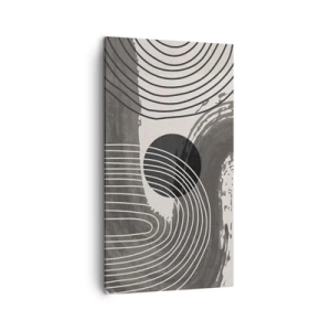 Lærredstryk - Billede på lærred - Oval vinder - 45x80 cm