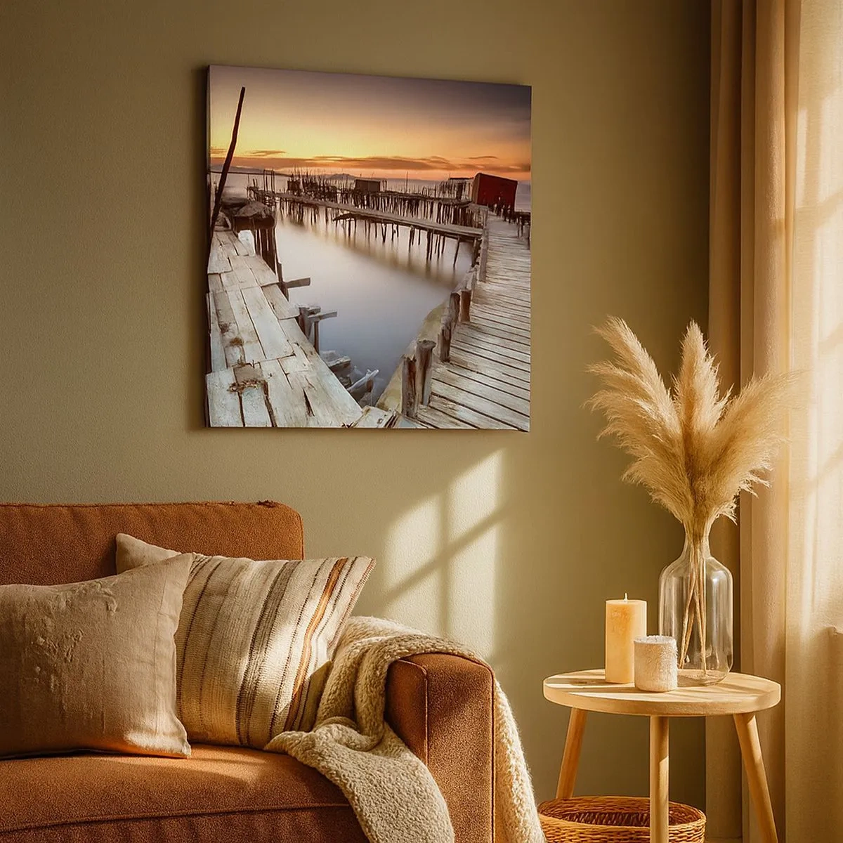 Lærredstryk - Billede på lærred - Autentisk, ikke en turistattrapp - 30x30 cm