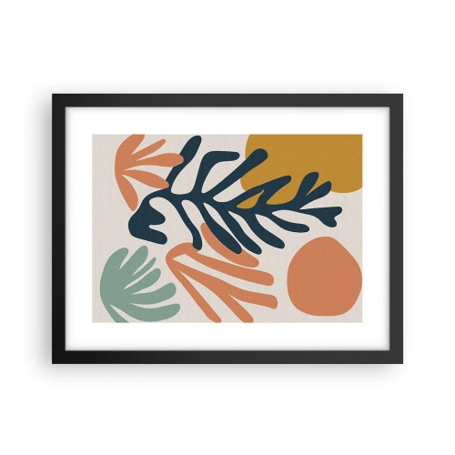 Plakat i sort ramme - Koralhav - 40x30 cm