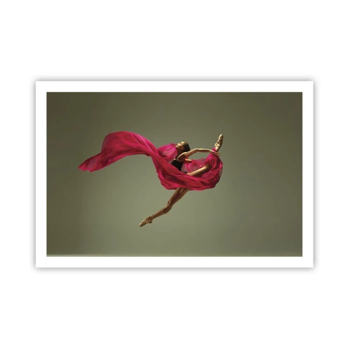 Plakat - Dansende flamme - 91x61 cm