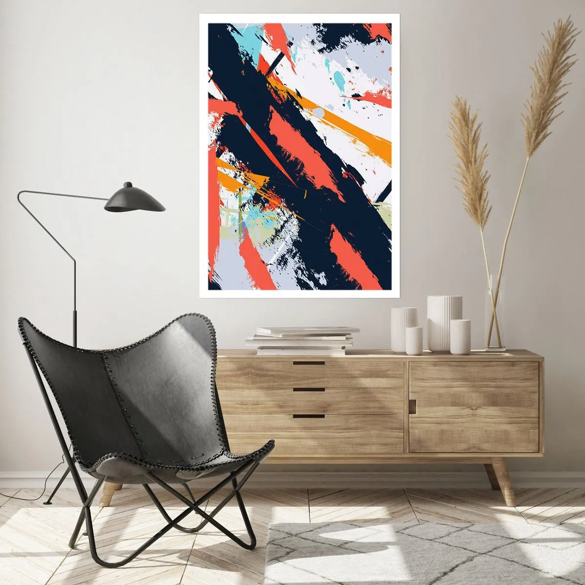 Plakat - Dynamisk sammensætning - 61x91 cm