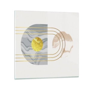 Billede på glas - Lysstyrke og udstråling - 70x70 cm