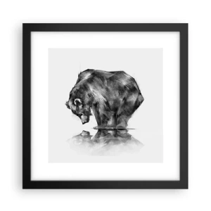 Plakat i sort ramme - Dejligt at se nogen tæt på - 30x30 cm