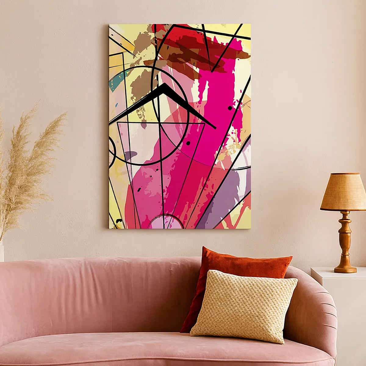 Lærredstryk - Billede på lærred - Eksplosion - 50x70 cm