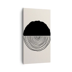 Lærredstryk - Billede på lærred - Halvt og halvt - 55x100 cm