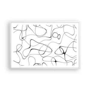 Plakat i hvid ramme - Livets veje, skæbnens omskiftelser - 91x61 cm