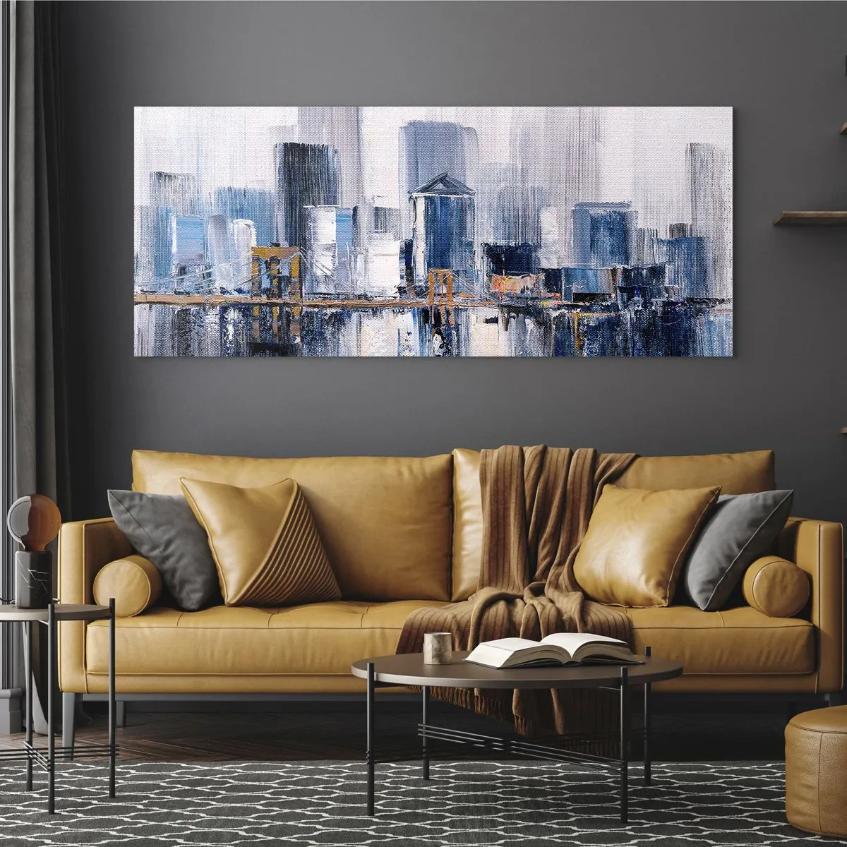 Billede på glas - Indtryk fra New York - 140x50 cm
