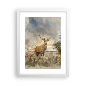 Plakat i hvid ramme - Værdighed - styrke - værdighed - 30x40 cm