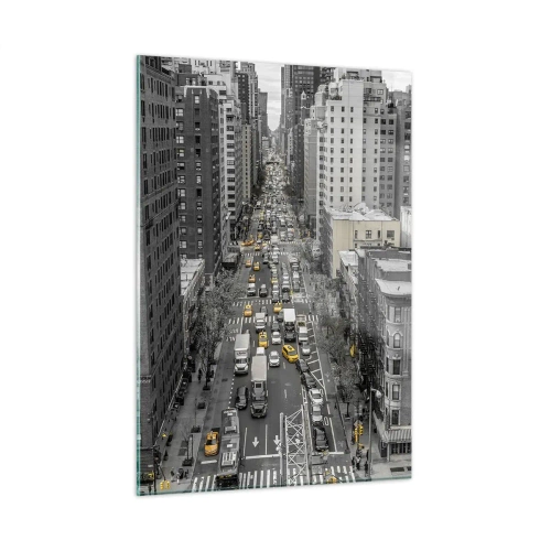 Billede på glas - Livet i New York - 50x70 cm