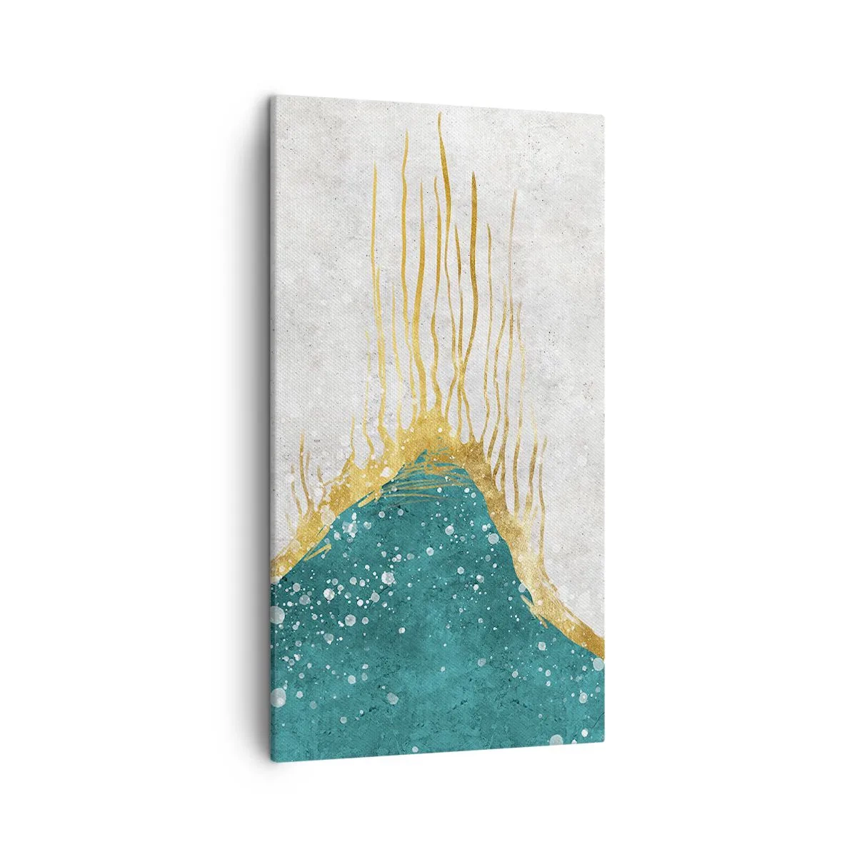 Lærredstryk - Billede på lærred - Gyldent tidevand - 45x80 cm