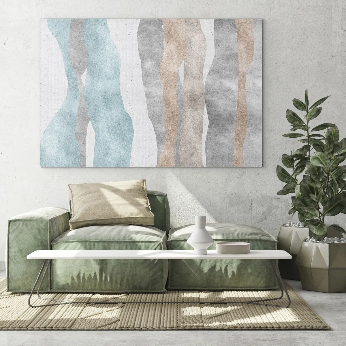 Billede på glas - En undersøgelse af intimitet - 120x80 cm