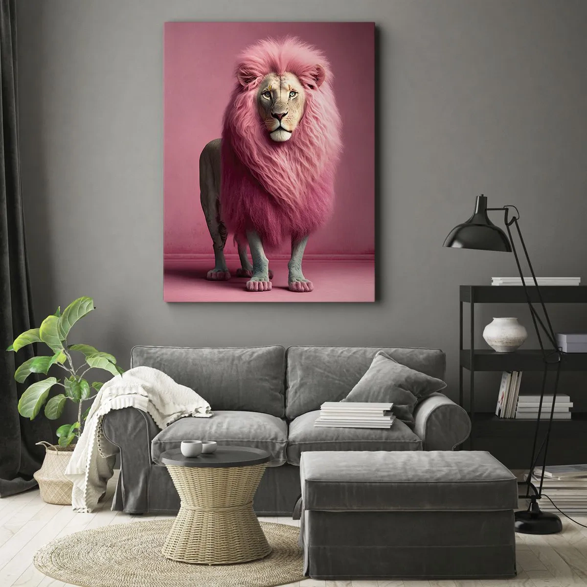 Lærredstryk - Billede på lærred - Og du er ikke længere bange - 50x70 cm