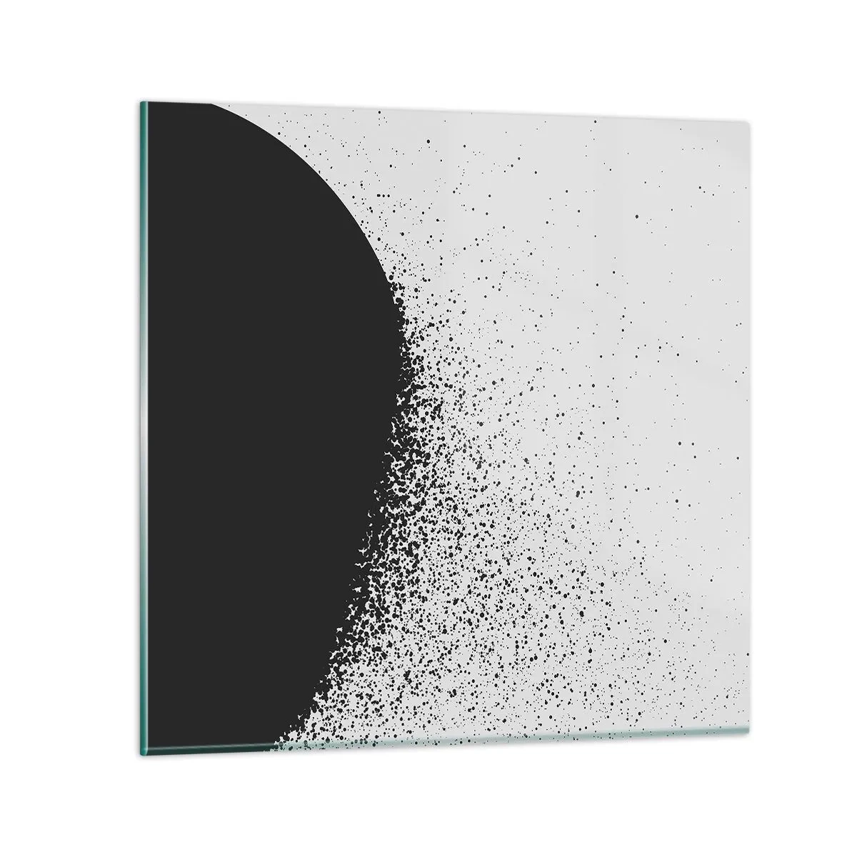 Billede på glas - Partikelbevægelse - 30x30 cm