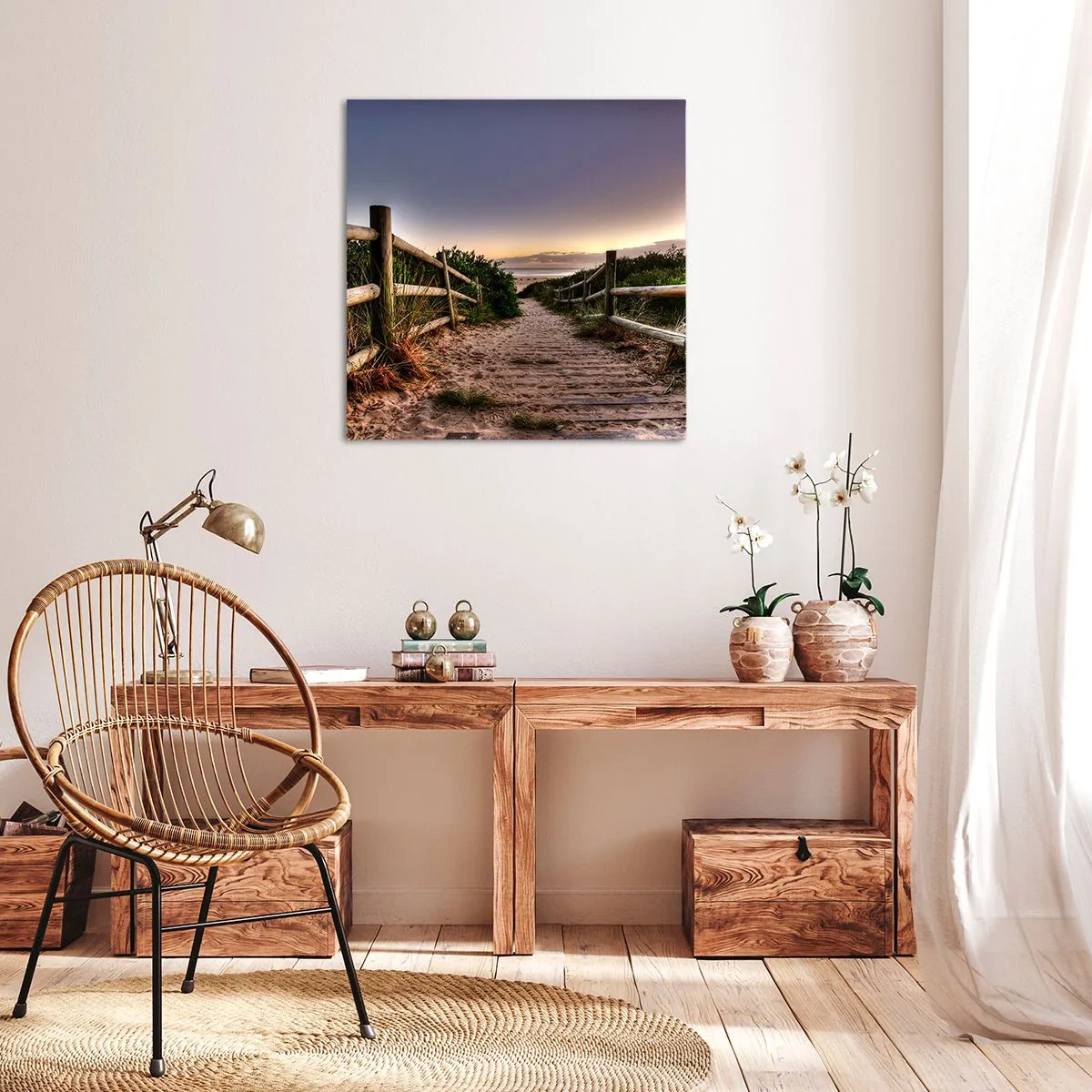 Lærredstryk - Billede på lærred - Du kan allerede se målet - 60x60 cm